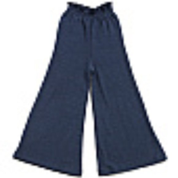 Chaser Cozy Knit Paper Bag Waist Wide Leg Pants Kids NWT - Picture 2 of 6